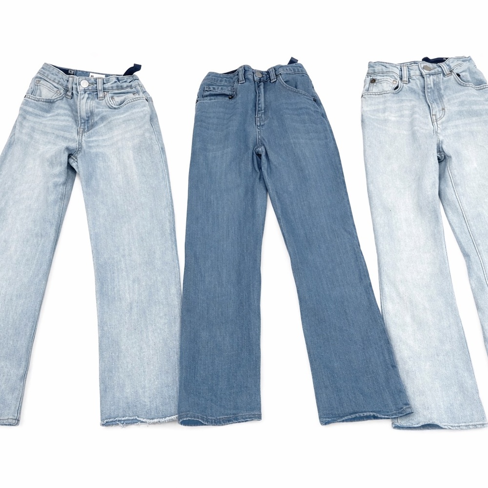 Levi’s Girls Jeans Bundle Size 10/3Pairs Light Wash Denim
